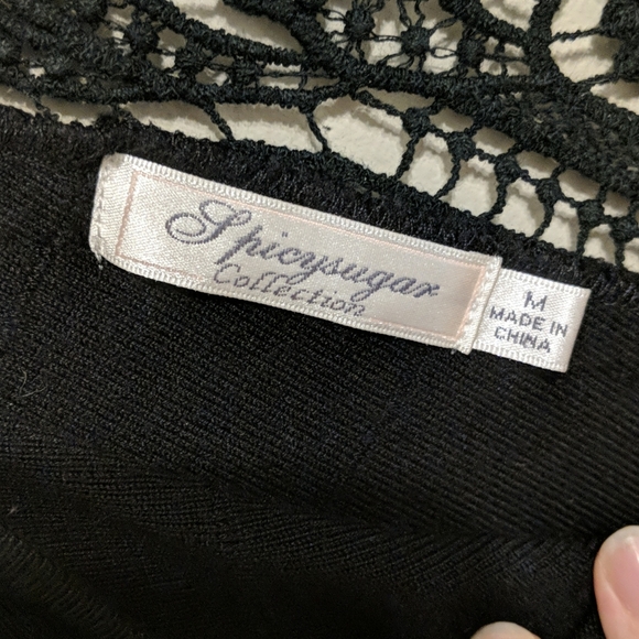 Spicysugar Collection black cocktail dress - Picture 3 of 4